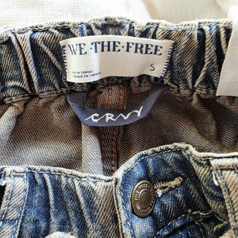 NWT Free People Curvy Outlaw sz S Wideleg Jeans In Memphis Mud - Picture 13 of 14